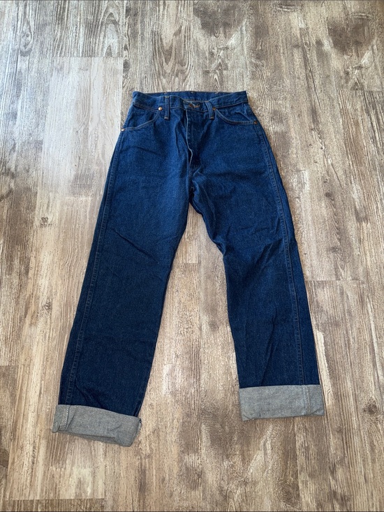 Wrangler Denim - Wrangler Dark Blue Relaxed Fit Men's Jeans